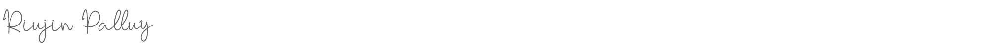 Riujin Palluy Riujin Palluy.otf font preview